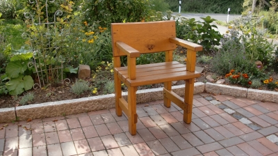 Gartenstuhl Eiche Massivholz